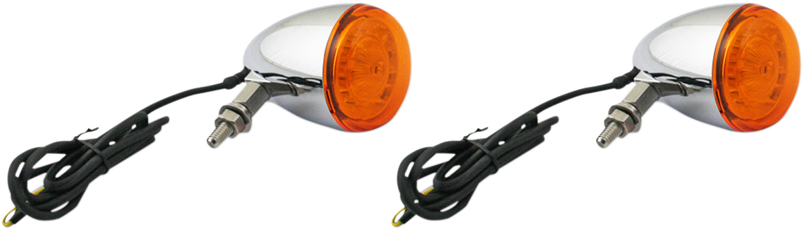 Custom Dynamics ProBEAM® Turn Signals - Chrome/Amber - Universal