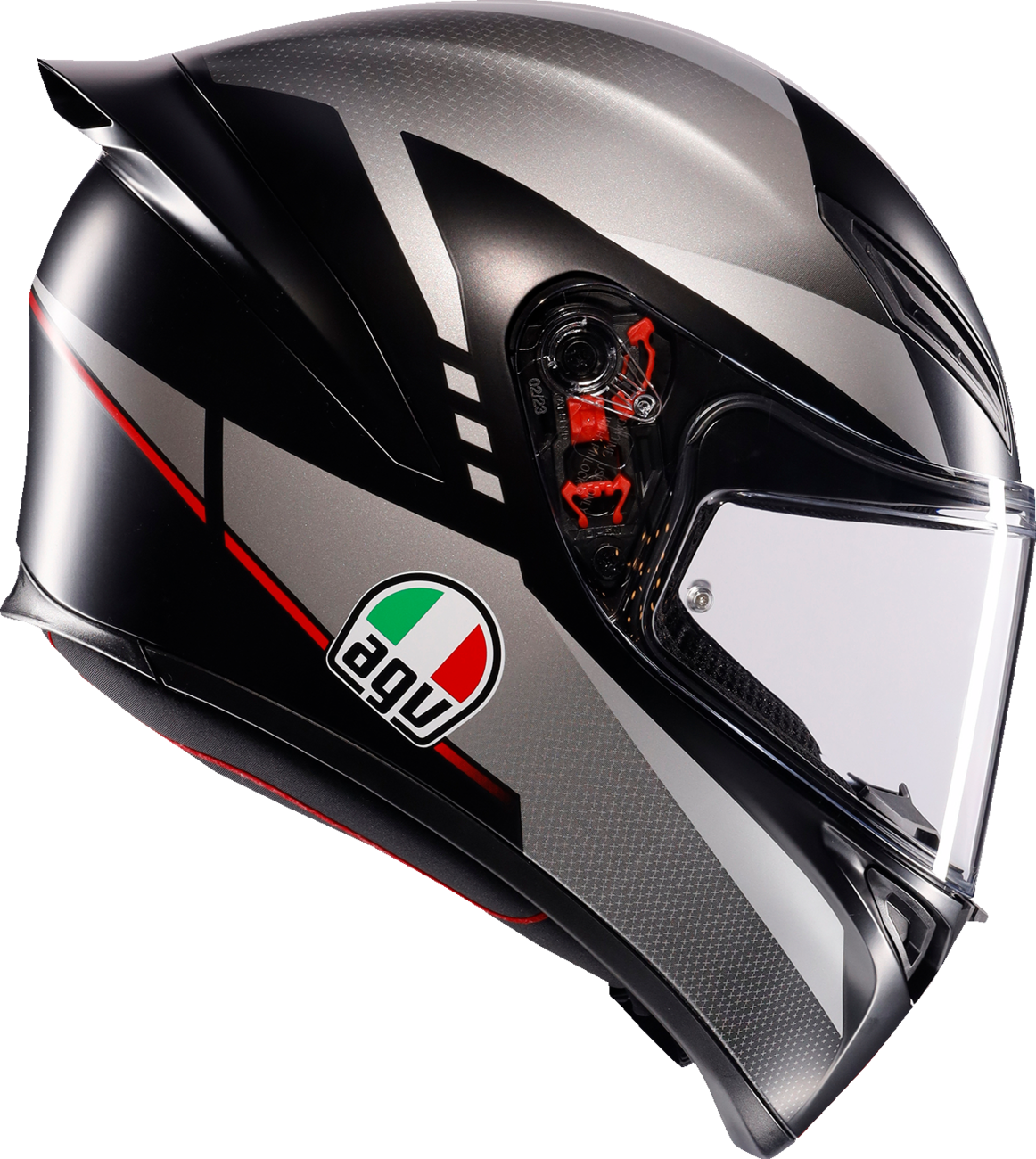 AGV K1 S Helmet - Lap - Matte Black/Gray/Red - XL