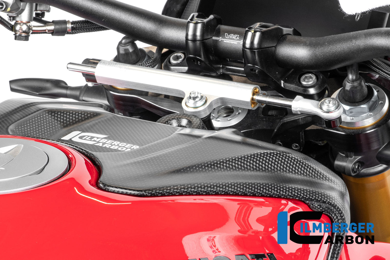 Ilmberger Carbon Ignition Key Lock Cover Ducati Streetfighter V4 2025-2026