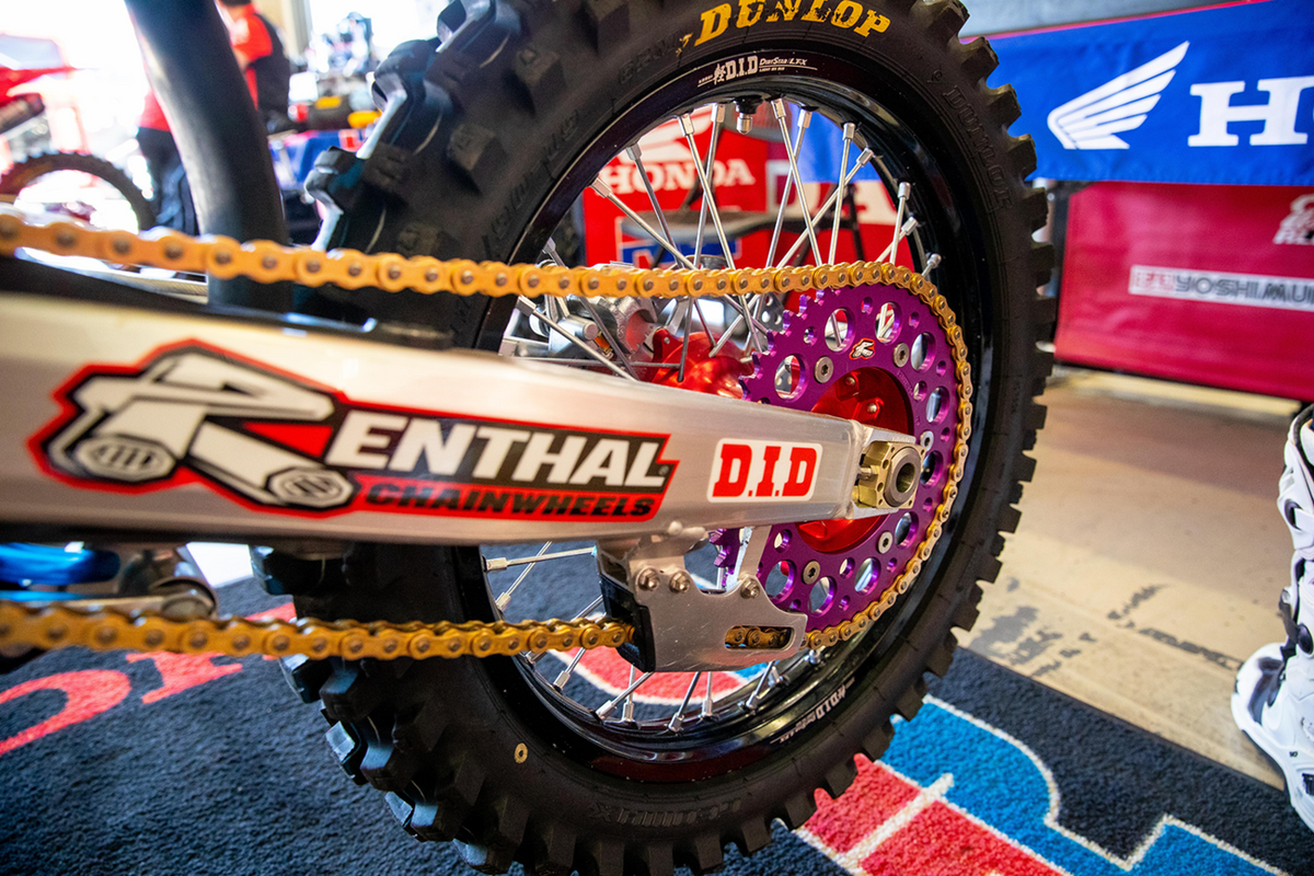 Renthal Rear Sprocket - Aluminum - 49 Tooth - Purple - Honda