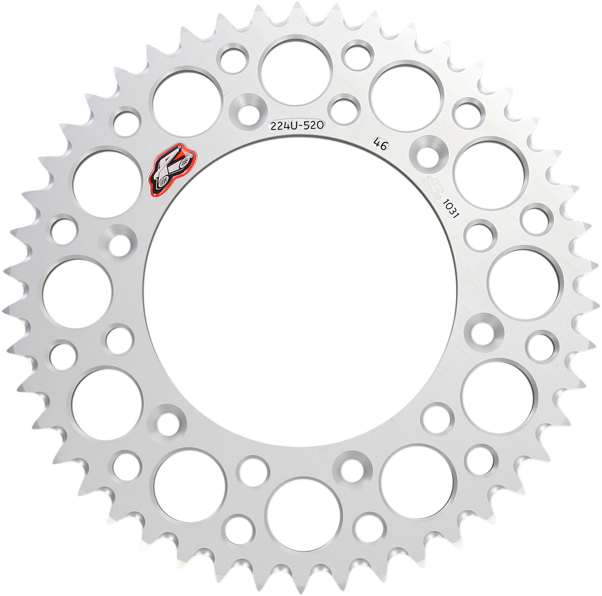 Renthal Rear Sprocket - Aluminum - 46 Tooth - Silver