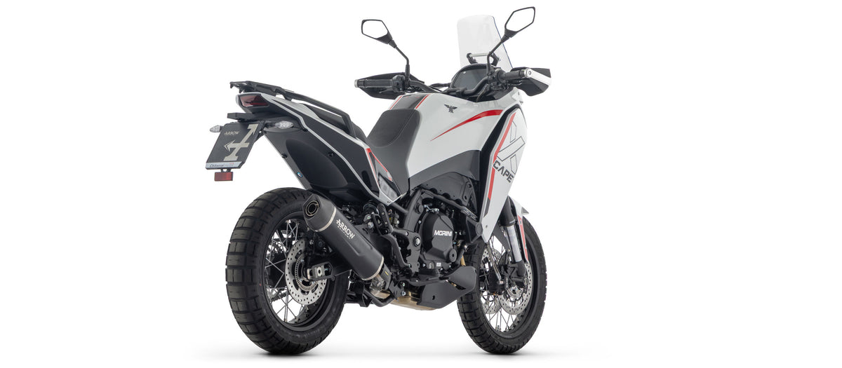 72664AKN Indy Race Evo Aluminium Dark Slip On With Carbon End Cap