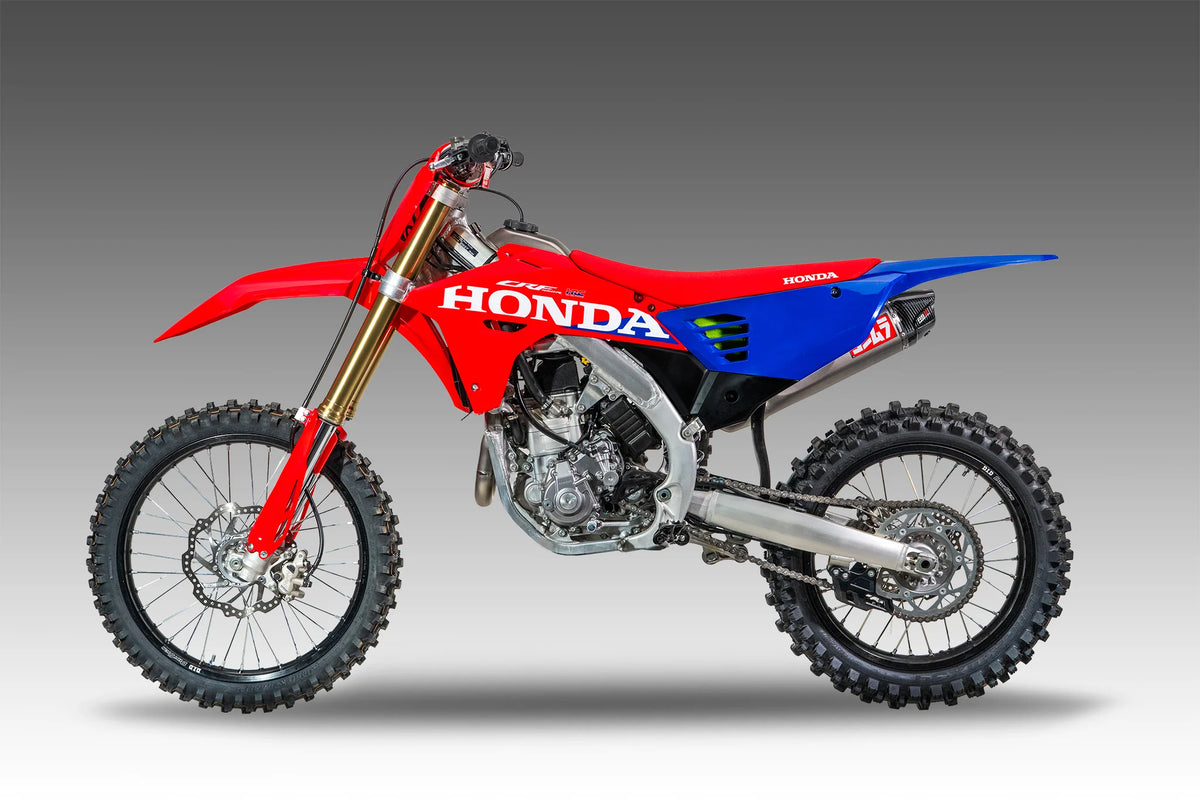 Yoshimura CRF450R/RX 2027 RS-12evo Titanium Full Exhaust, W/ Titanium Muffler