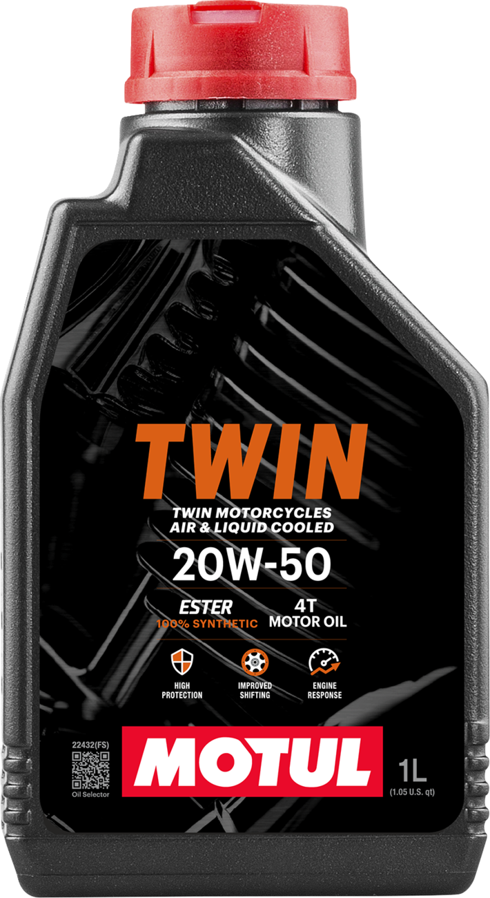 Motul V-Twin Synthetic Oil - 20w-50 - 1 U.S. Quart