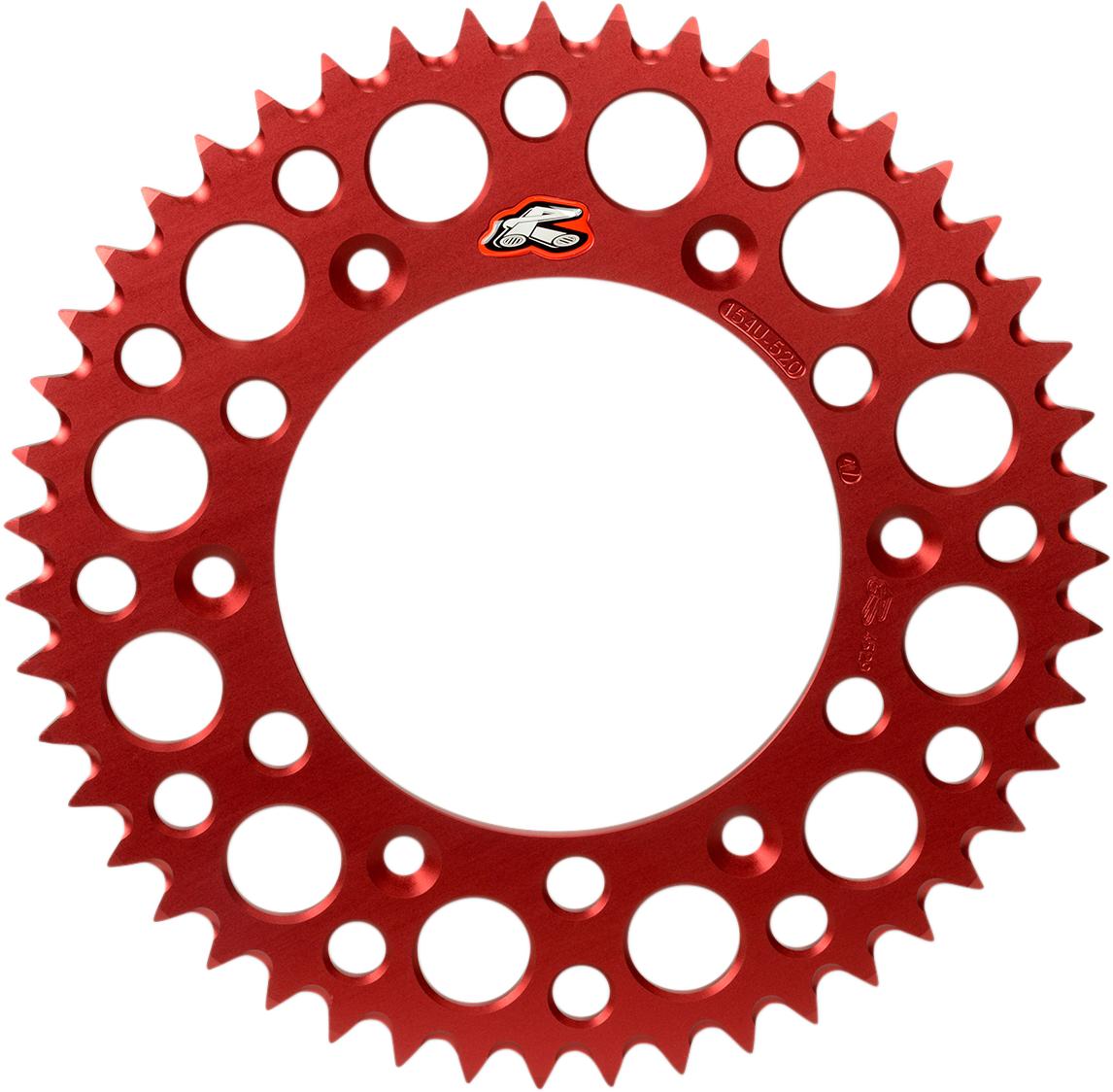 Renthal Rear Sprocket - Aluminum - 55 Tooth - Red - Honda