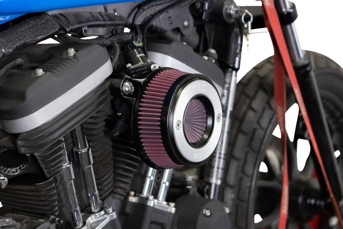 S&S Cycle Air Stinger Stealth Air Cleaner Kit - Black Chrome Ring
