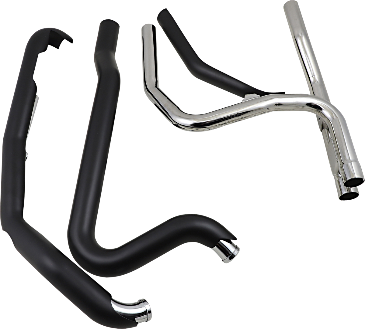 Cobra Powerport Dual Headpipes - Black