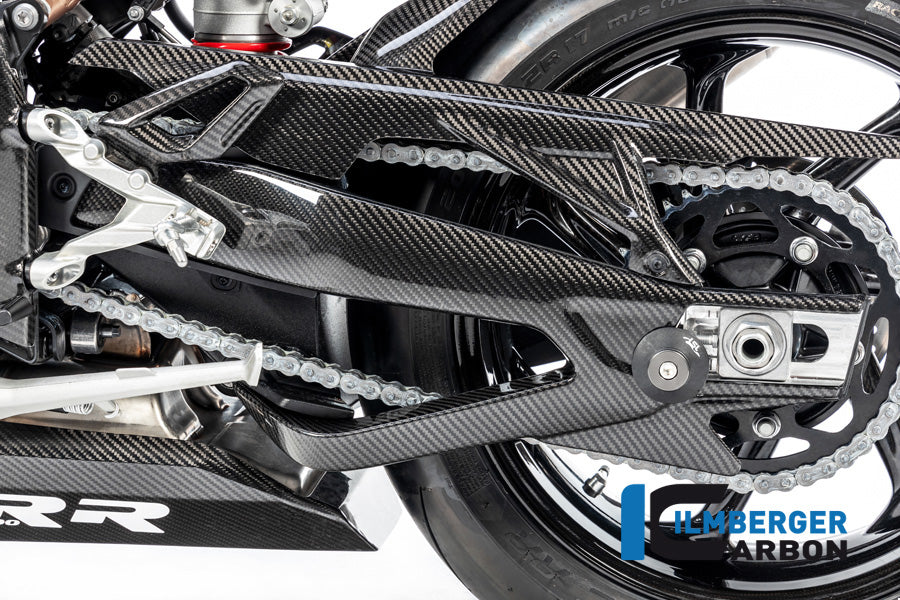 Ilmberger Carbon Swingarm Cover Left BMW M1000RR / S1000RR - Gloss / Twill