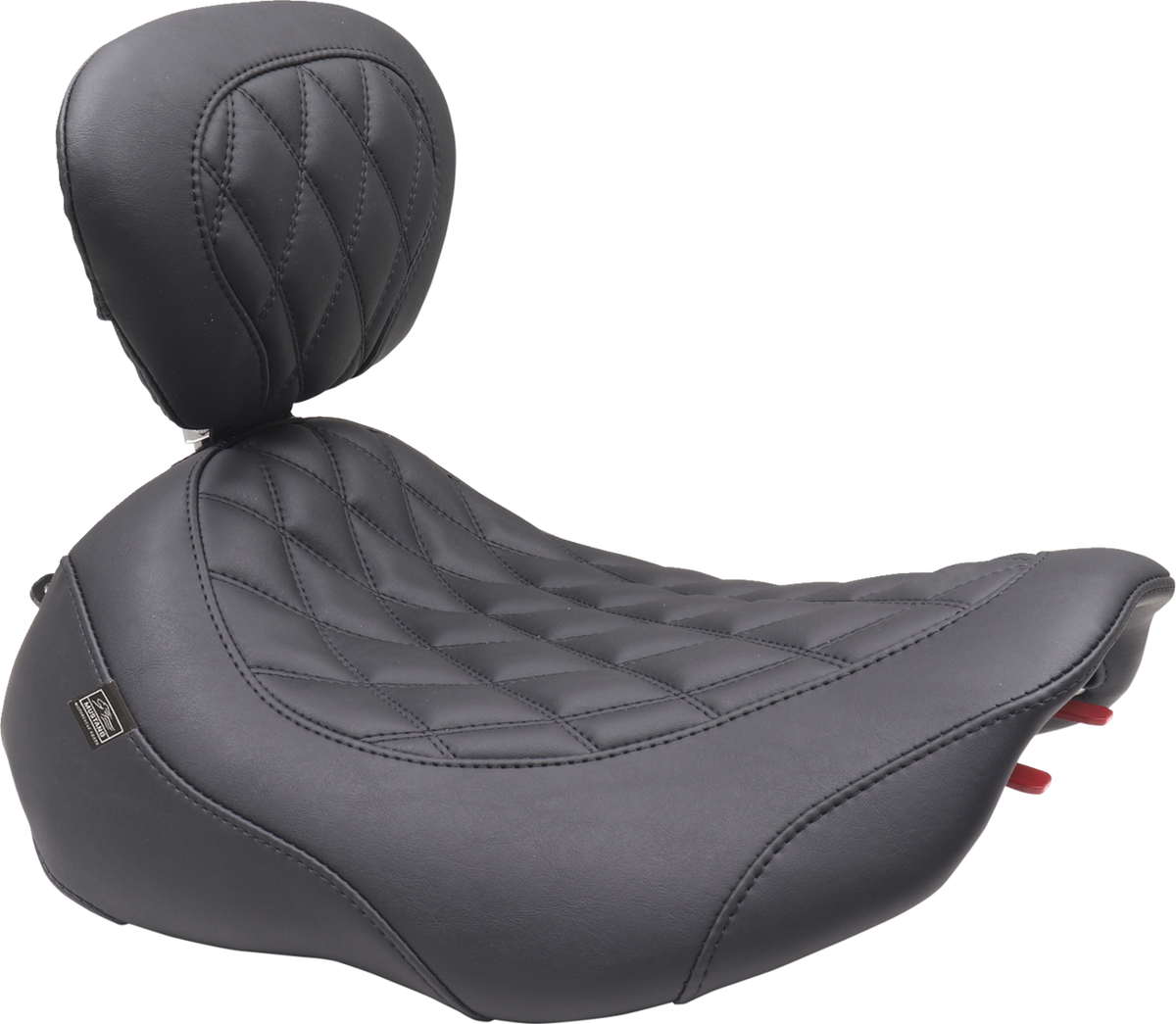 Mustang Wide Tripper™ Seat - Solo - Black Stitching - FLT/FLH '23-'25