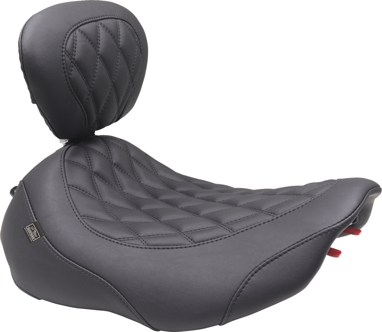 Mustang Wide Tripper™ Seat - Solo - Black Stitching - FLT/FLH '23-'25