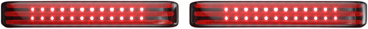 Custom Dynamics Saddlebag Lights - SS6 - Black/Smoke