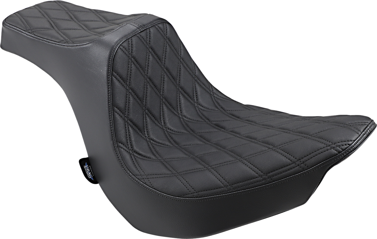 Drag Specialties Seats Predator III Seat - Double Diamond - Black Stitching - FLFB/S '18-'25