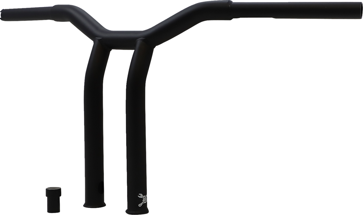 Burly Brand Dominator Handlebar - Raked - 12" - Matte Black