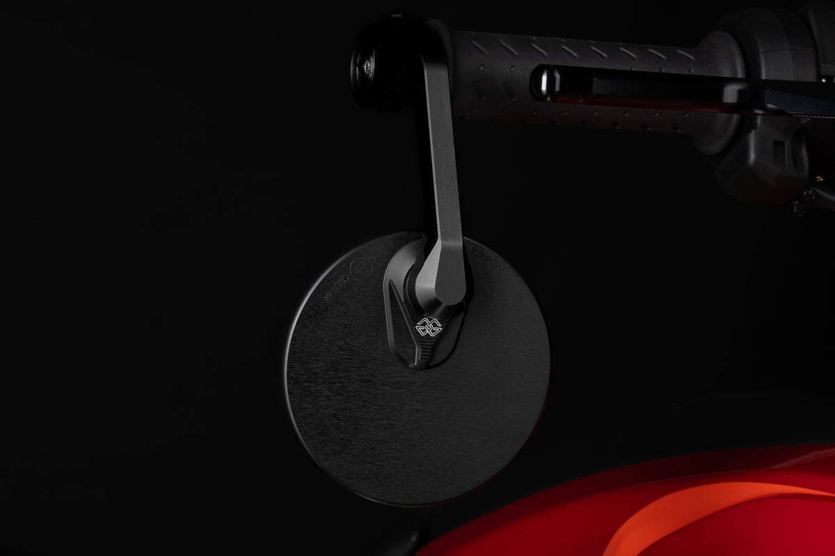 Gilles Tooling MOON Handlebar End Mirror Round M12