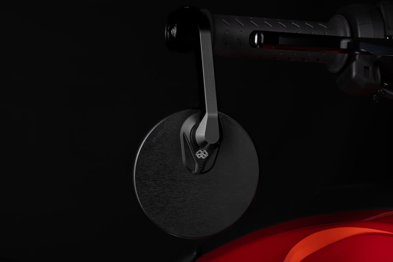 Gilles Tooling MOON Handlebar End Mirror Round M12