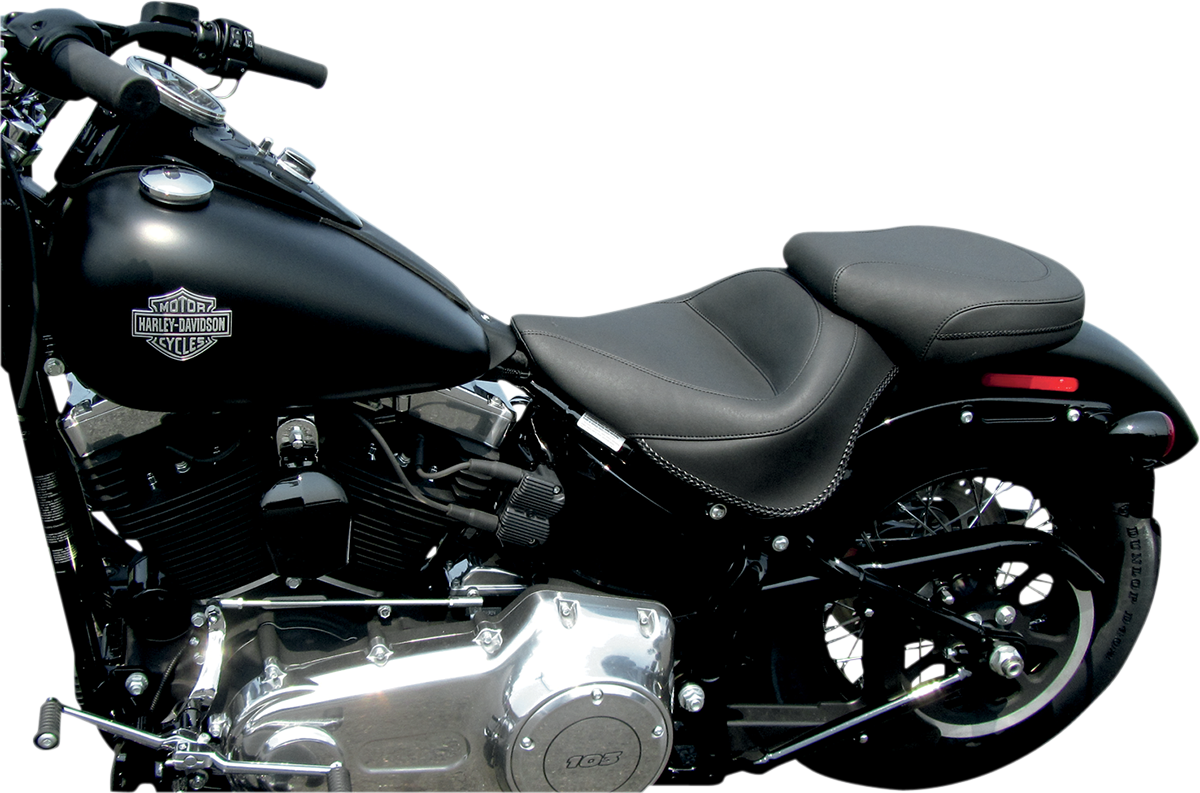Mustang Wide Rear Seat - Smooth - Black - FXS/FLS '11-'17