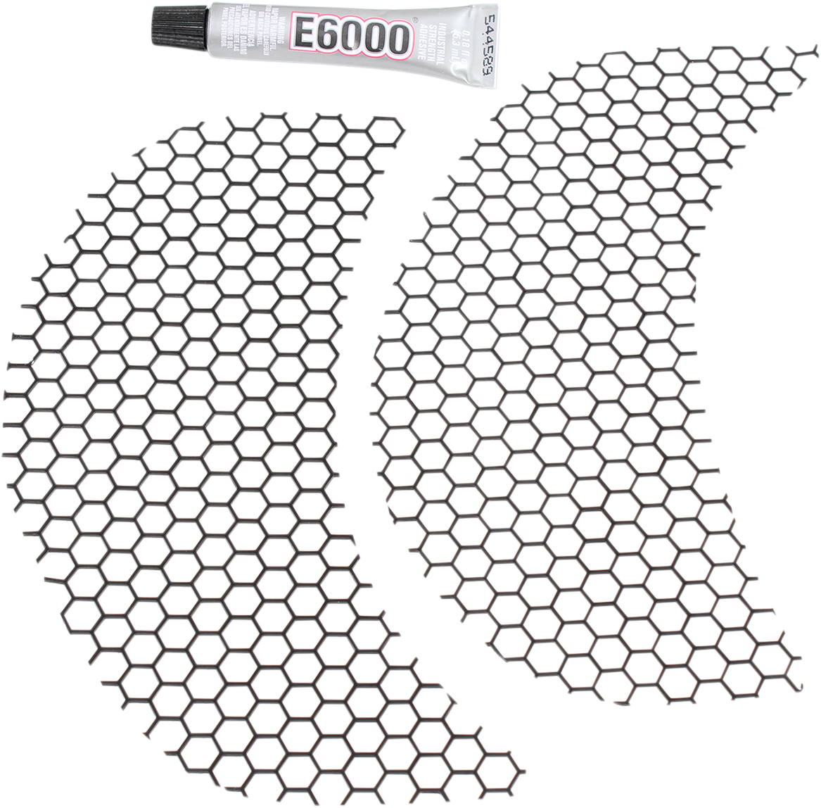 Klock Werks Fairing Vent Screen - Honeycomb - Black - FLTR