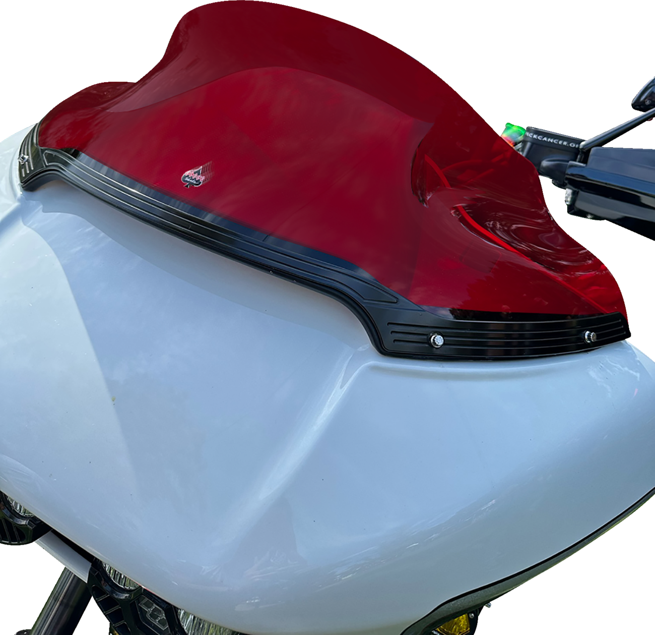 Klock Werks Kolor Flare® Windshield - 9" - Red - '15-'25 FLTR