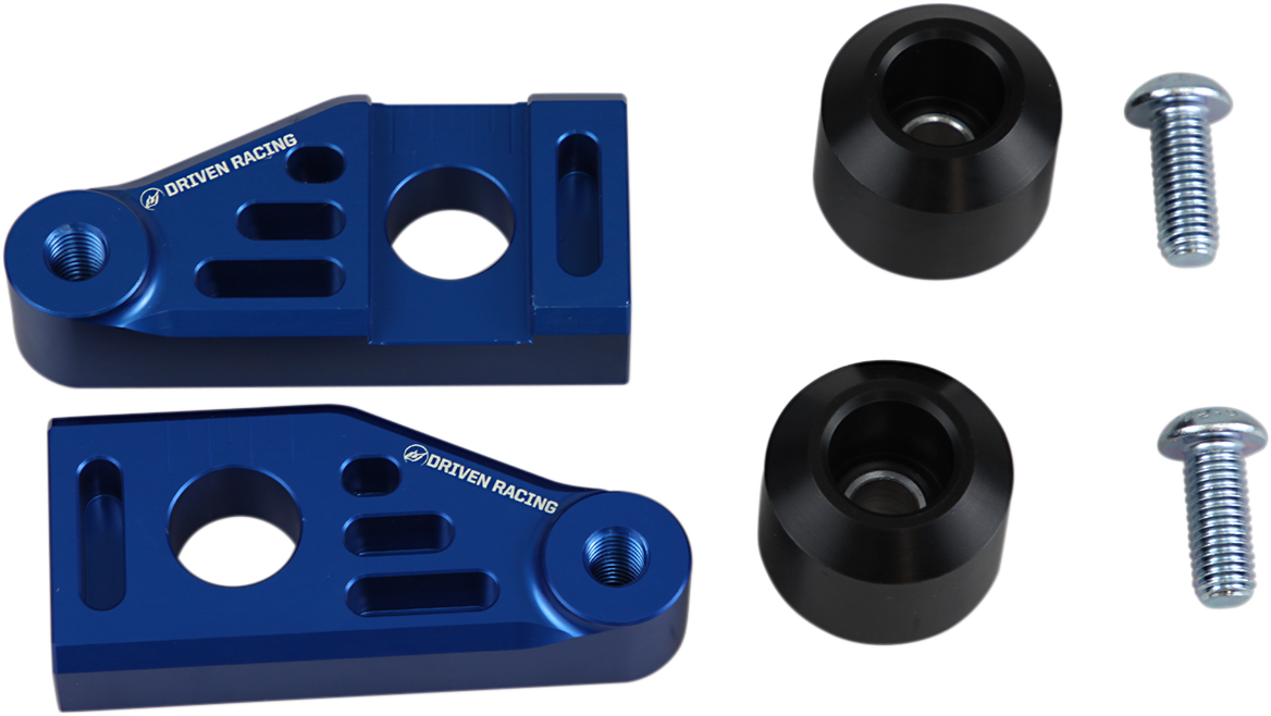 Driven Racing Axle Block Sliders - Yamaha FZ-9 - Blue