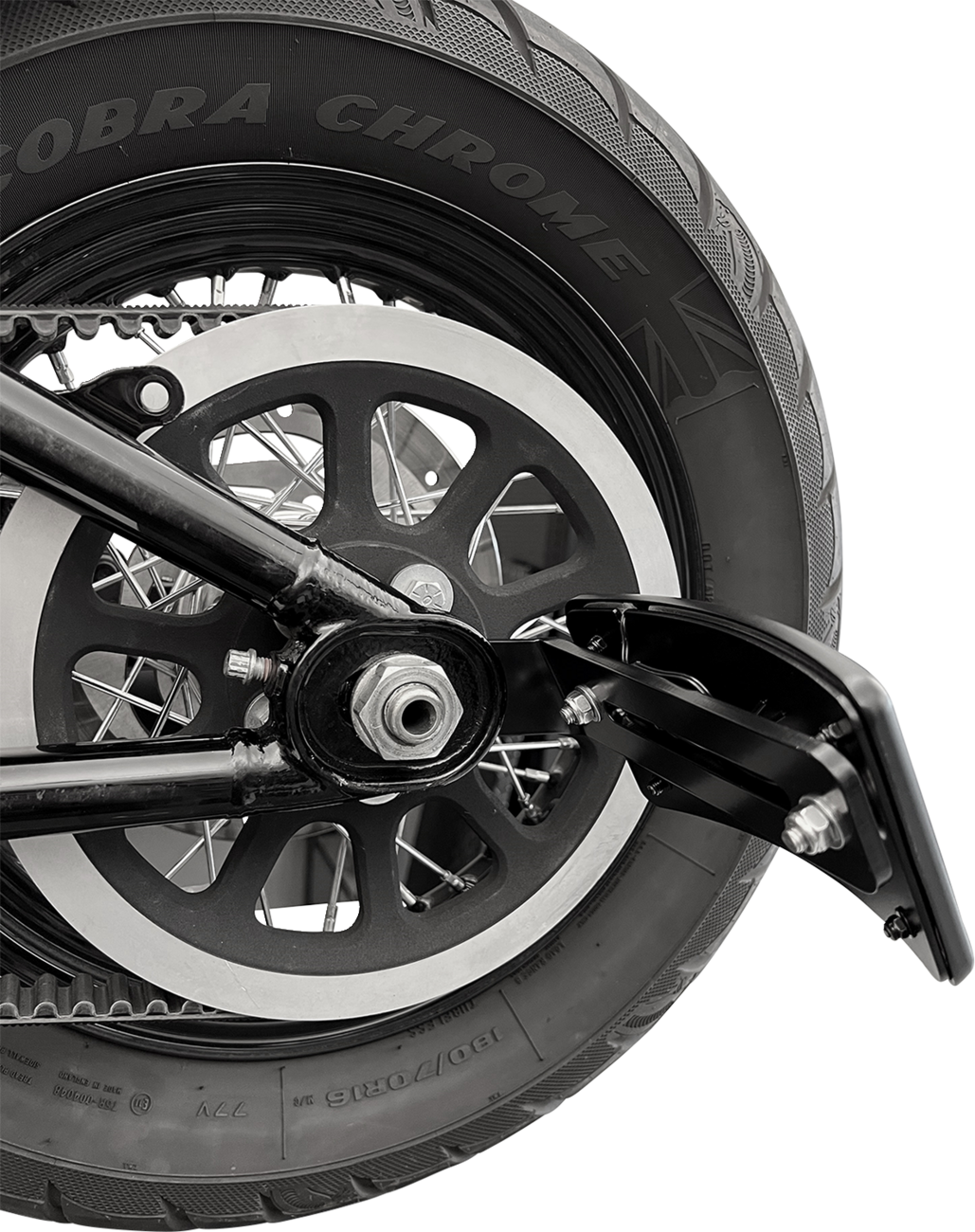 Kodlin USA License Plate Bracket - Black - M8 Softail