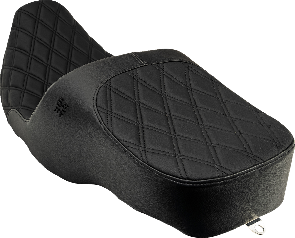 Slyfox Chariot Seat - Black Double Diamond Stitch - FL '97-'07