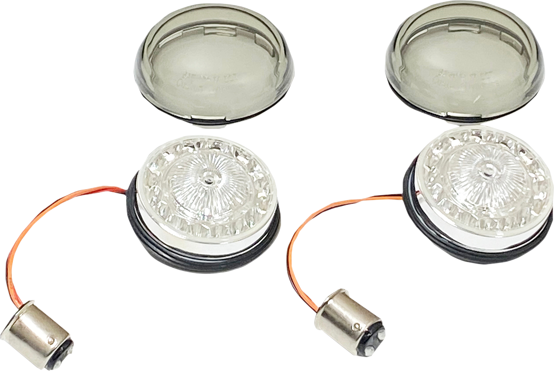 Custom Dynamics Turn Signal Insert - Red/Smoke