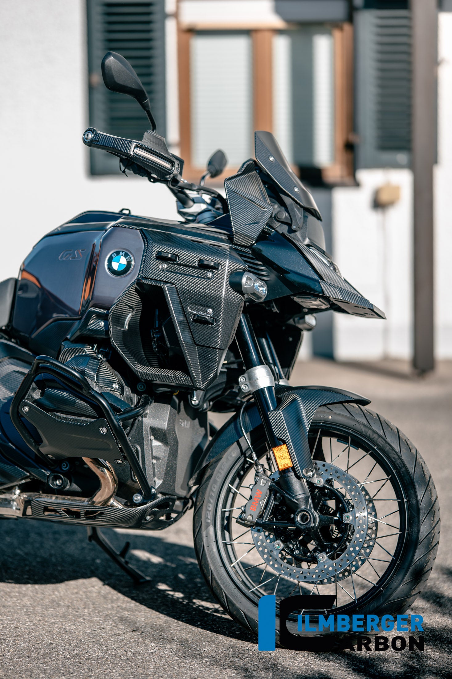 Ilmberger Carbon Radiator Cover With Holes Right BMW R 1300 GS Adventure - Matte / Twill