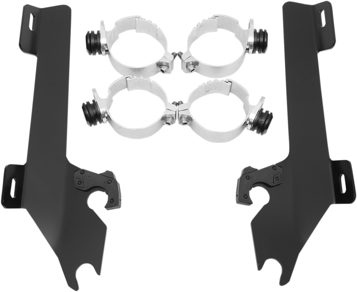 Memphis Shades Batwing Trigger Lock Mounting Kit - VTX 1800 - Black