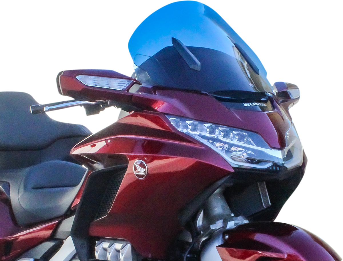 Klock Werks Flare® Windshield - 18" - Dark Smoke - '18-'25 Gold Wing