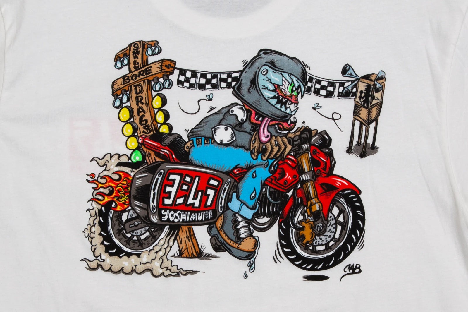 Yoshimura Small Bore Drags T-Shirt White