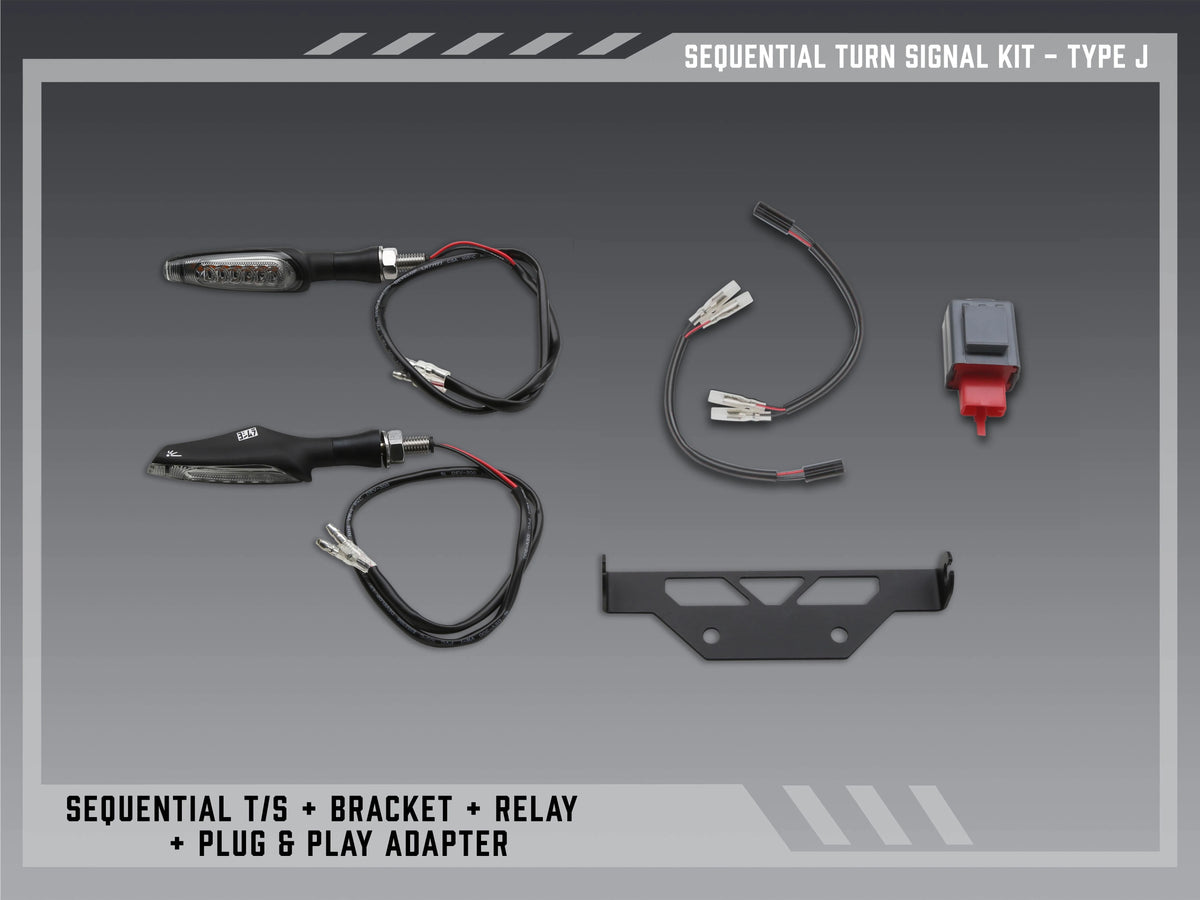 Yoshimura Type J Sequential Signal Kit For V2 Fender Eliminators