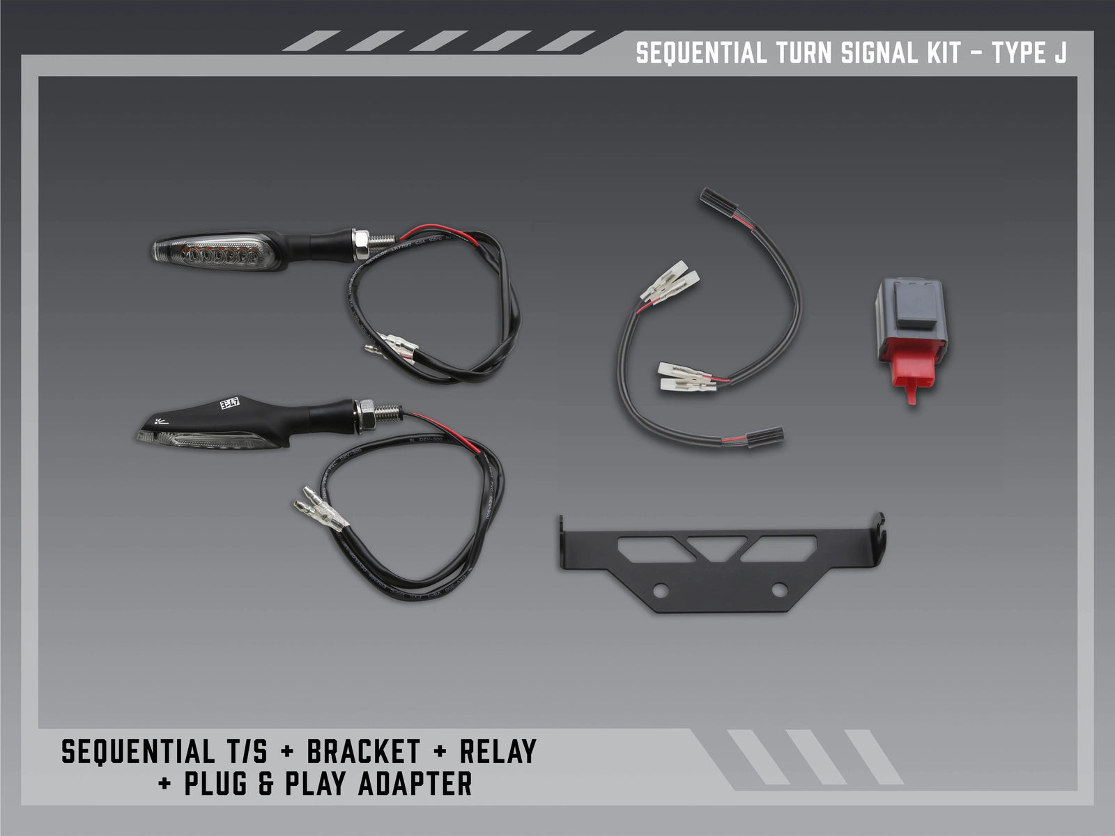 Yoshimura Type J Sequential Signal Kit For V2 Fender Eliminators