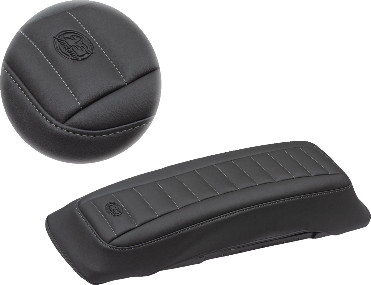 Mustang Saddlebag Lid Covers - Black/Gunmetal Gray - FL '93-'13