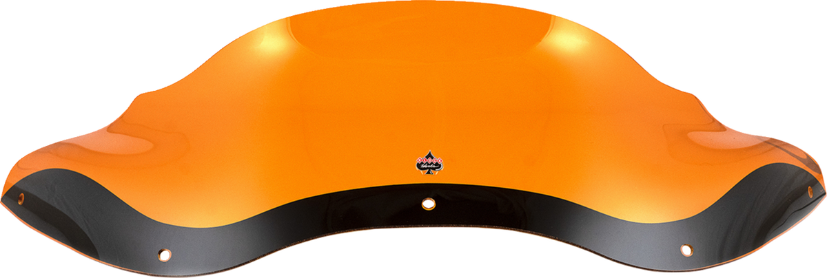 Klock Werks Kolor Flare® Windshield - 8" - Orange - '98-'13 FLTR