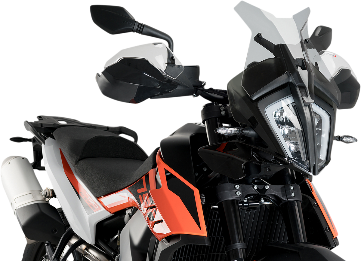 PUIG HI-Tech Parts Race Windscreen - 14-1/4" - Smoke - KTM 790