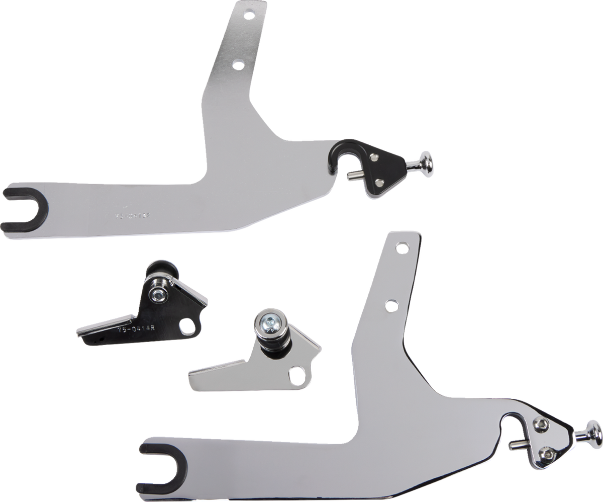 Cobra Backrest Kit - 14" - Chrome - Softail