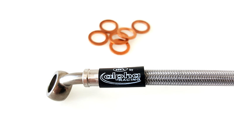 Racing front brake line set