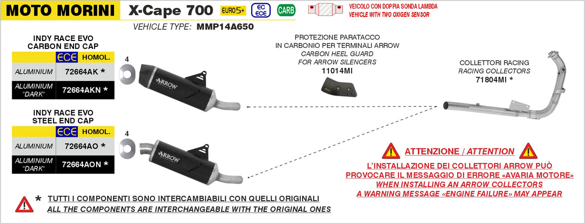 Arrow 71804MI Racing Headers