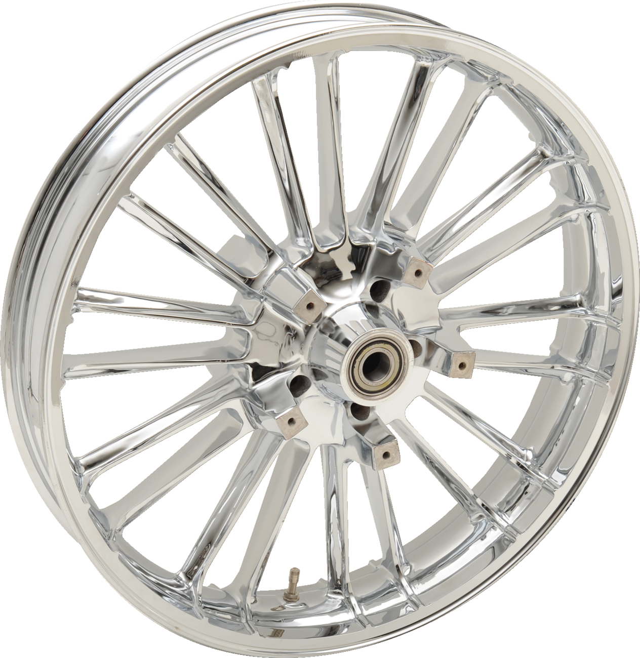 Coastal Moto Wheel - Atlantic 3D - Front - Dual Disc/With ABS - Chrome - 21x3.5