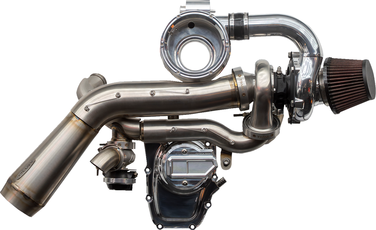 Trask Tornado Turbo Kit - Stage 2 - Polished With Polished Aluminum - Gen 2 M8
