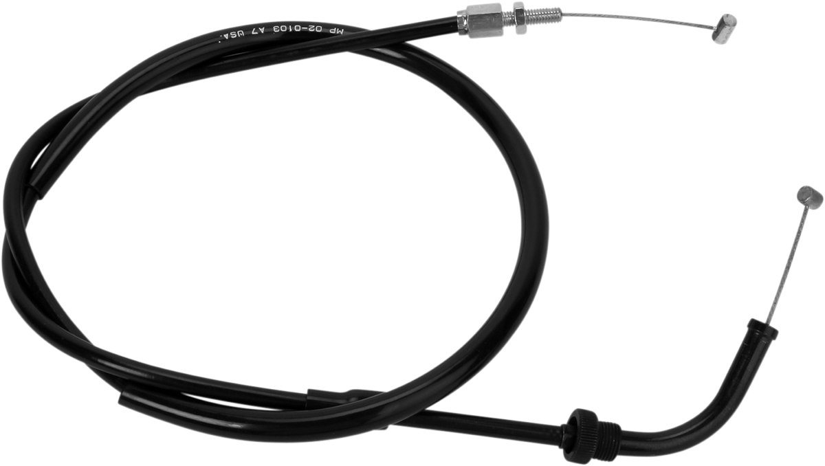 Motion Pro Black Vinyl Throttle Cable - Push - '84-'03 Honda CB/VF