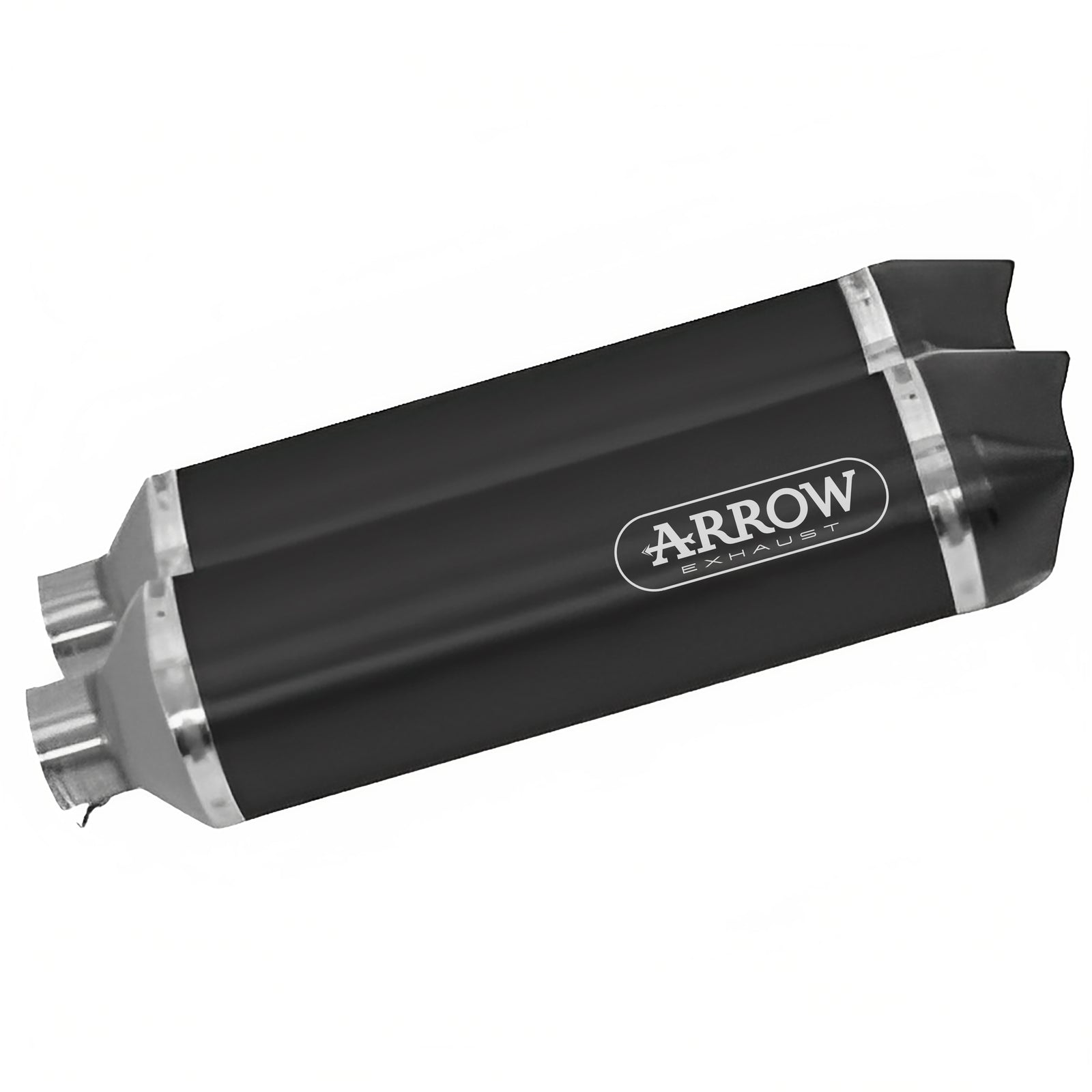 Arrow 71763AKN Race-Tech Aluminium Dark (Dx+Sx) Slip On With Carbon End Cap