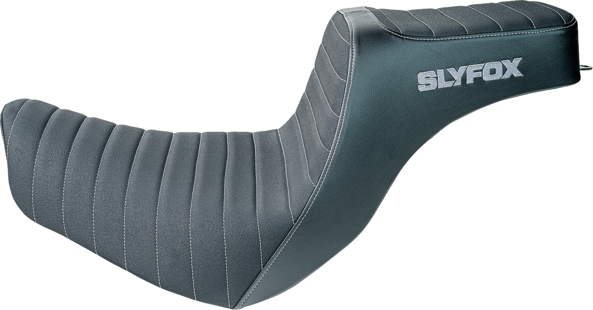 Slyfox High Noon Seat - Vinyl - Classic Stitch - Silver Logo - FL/FX '18-'24