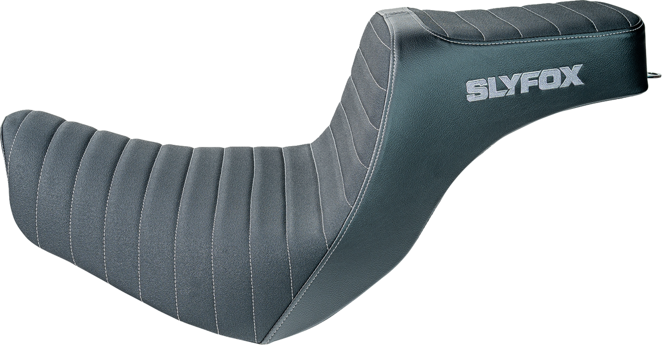 Slyfox High Noon Seat - Vinyl - Classic Stitch - Silver Logo - FL/FX '18-'24
