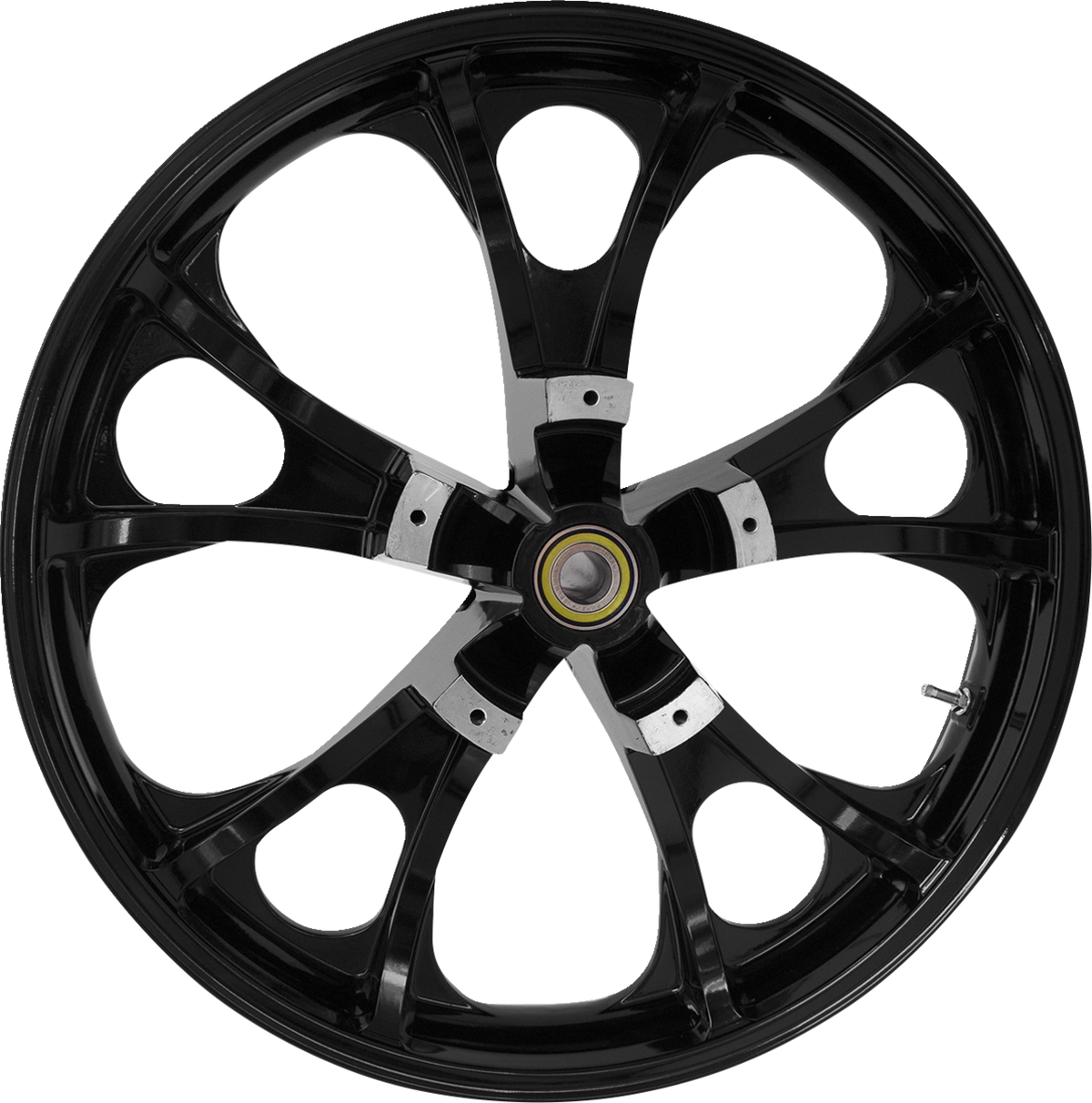 Coastal Moto Wheel - Largo 3D - Front - Dual Disc/With ABS - Black/Chrome - 21x3.5