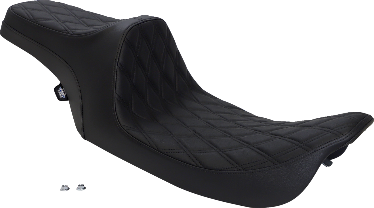 Drag Specialties Seats Predator III Seat - Double Diamond - Black Stitched - FLHR/FLHX '99-'07