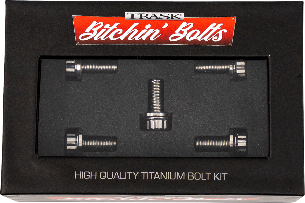 Trask Bitchin' Bolts Hardware Kit - Titanium - M8 - Derby Cover