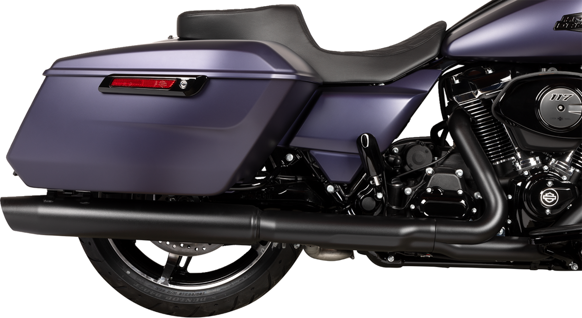 Drag Specialties Seats Predator 2-Up Seat - Vinyl - Double Diamond Black Stitch - W/O Backrest - FLTR/FLHX '23-'24