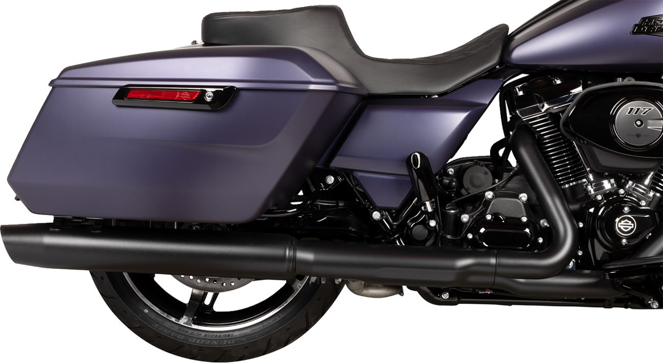 Drag Specialties Seats Predator 2-Up Seat - Vinyl - Double Diamond Black Stitch - W/O Backrest - FLTR/FLHX '23-'24