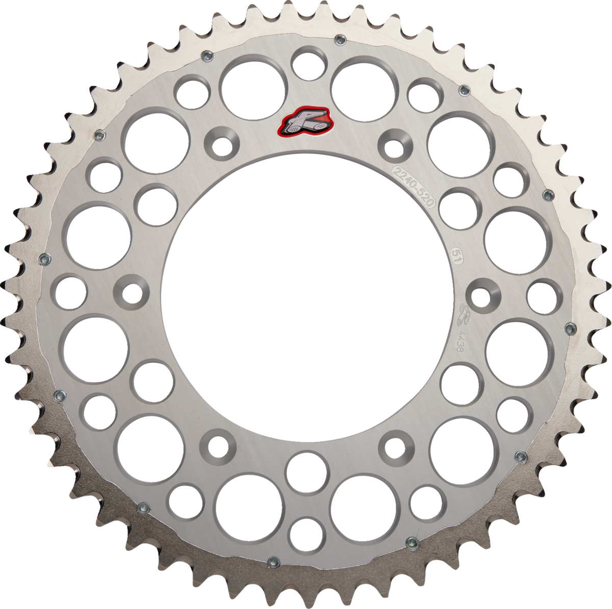 Renthal Twinring™ Rear Sprocket - 51 Tooth - Silver